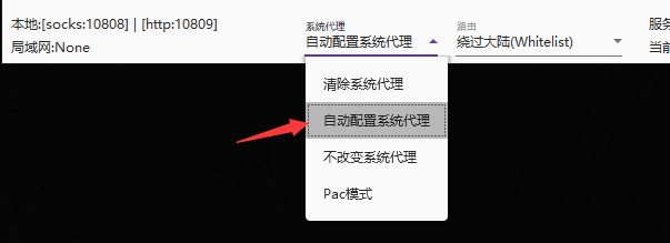 万安科技 Windows SOCKS5 教程 - 步骤7: 绕过大陆模式图标变红